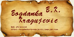 Bogdanka Kragujević vizit kartica